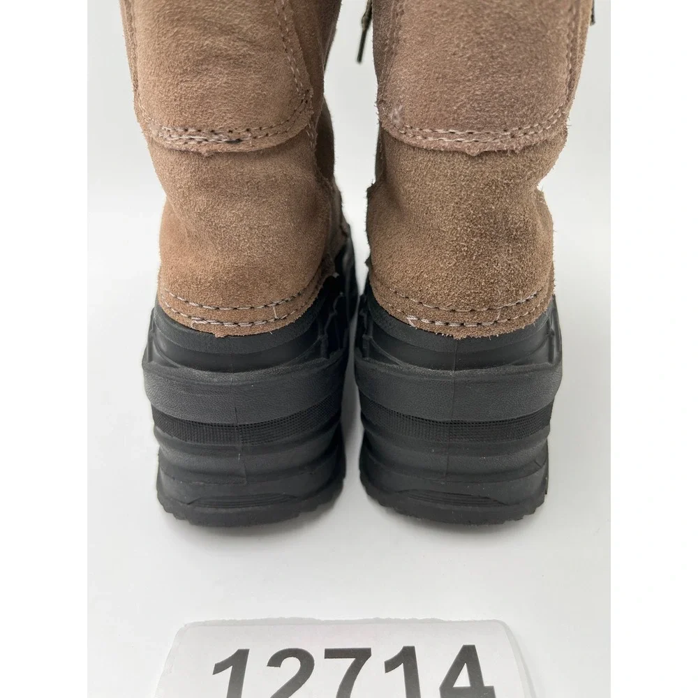 Weatherproof Duck Boots Mens 8 Brown Excellent Plaid Lined Winter Suede